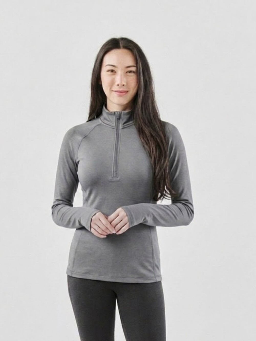 Stormtech Mesa Women's M 1/4 Zip Pullover Steel Grey UPF 50+ NWT